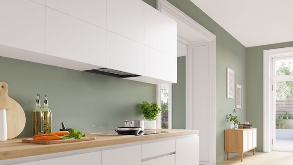 Bosch Serie 4, integrált kialakítású páraelszívó, 60 cm, Üveg, Fekete, DBB65CC60