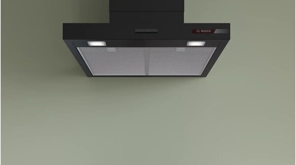 Bosch Serie 2, Falra szerelhető páraelszívó, 60 cm, Fekete, DWB63BC60