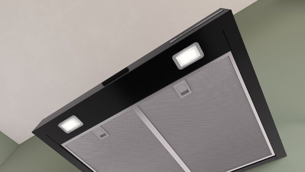 Bosch Serie 2, Falra szerelhető páraelszívó, 60 cm, Fekete, DWB63BC60