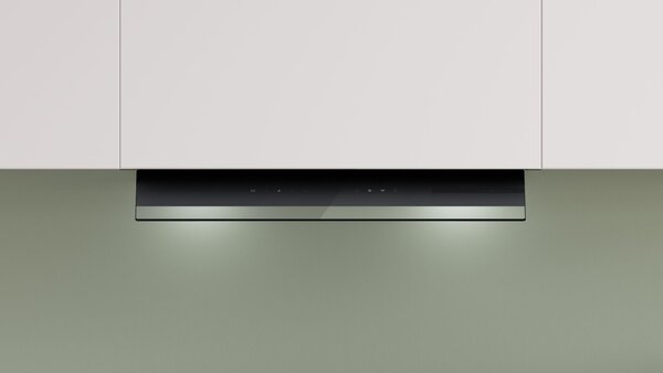 Bosch Serie 6, integrált kialakítású páraelszívó, 60 cm, Fekete üveg, Fekete, DBB67DP60