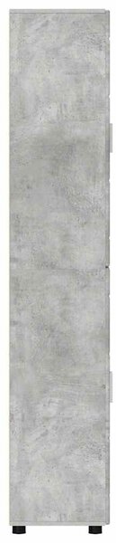 VidaXL Magasfiú FLORIN 60 x 35 x 182 cm Beton Szürke Szerelt Fa