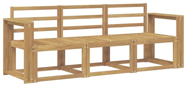 VidaXL Kültéri kanapé szett 3 pcs Fehér 197,5 x 63 x 73 cm
