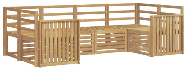 VidaXL Kültéri kanapé szett 6 pcs Fehér 245 x 128,5 x 73 cm