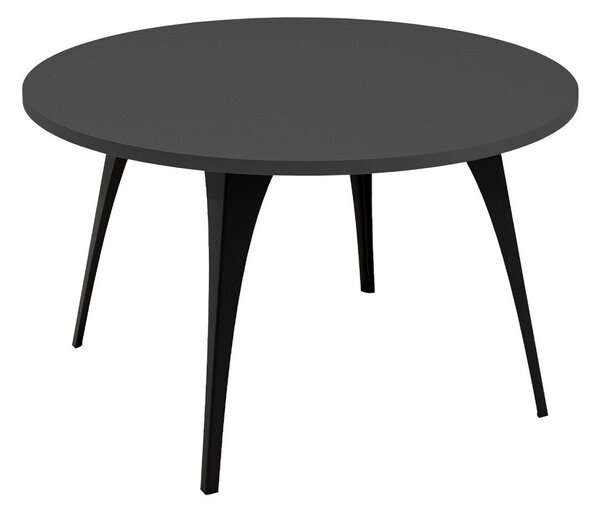 Dohányzóasztal Oswego 126, Fém, 45cm, Fekete