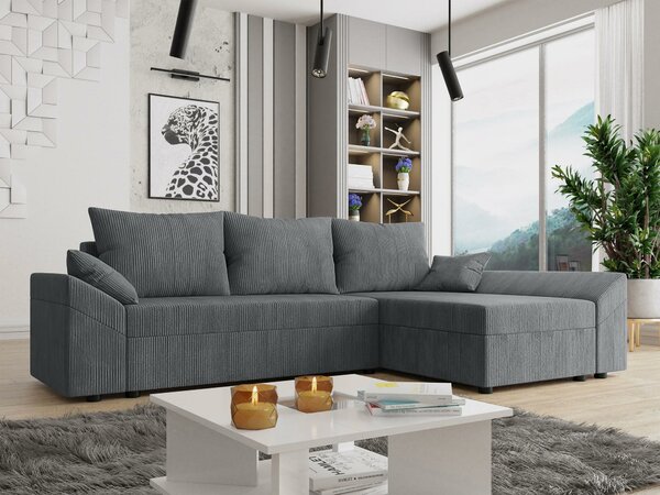Sarokkanapé Memphis 104, Kárpit, 82x240x140cm