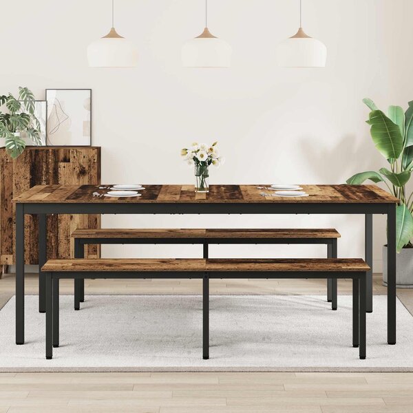 VidaXL Étkezőasztalok 2 pcs 200 x 100 x 75 cm Faanyag