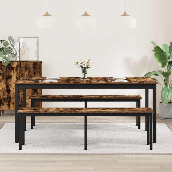 VidaXL Étkezőasztalok 180 x 90 x 75 cm Szerelt Fa Négyszögletes