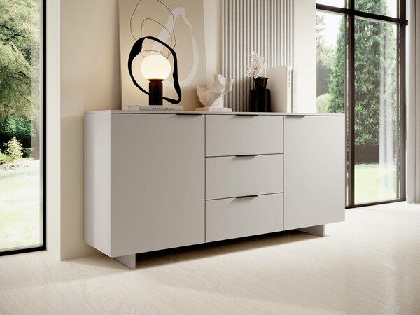 Komód Flotei 101, Laminált forgácslap, 90x180x42cm, Bézs
