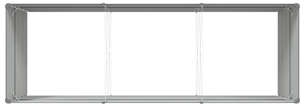 VidaXL Növénytartó Antracit 290 x 100 x 75 cm Horganyzott acél
