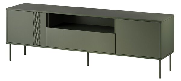 TV-állvány Tolete 105, Laminált forgácslap, 55x180x40cm, Zöld
