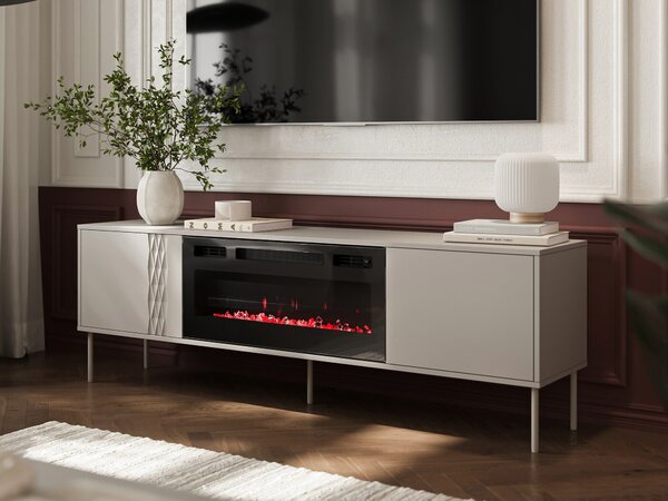TV-állvány Tolete 107, Laminált forgácslap, 55x180x40cm, Bézs