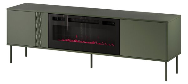 TV-állvány Tolete 107, Laminált forgácslap, 55x180x40cm, Zöld