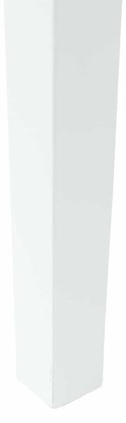 VidaXL Étkező Székek 2 pcs Fehér 50 x 52,5 x 91 cm Tömör Gumi Fa