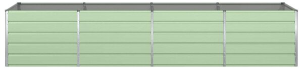 VidaXL Növénytartó Pasztell Zöld 385 x 100 x 75 cm Horganyzott acél