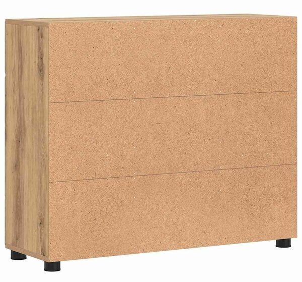 VidaXL Széf FLORIN 88,5 x 30,5 x 73 cm Artisan tölgy Szerelt Fa