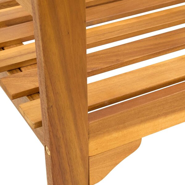 VidaXL pad Természetes Olaj Bevonat 68,5 x 46 x 82,5 cm Tömör Akácfa