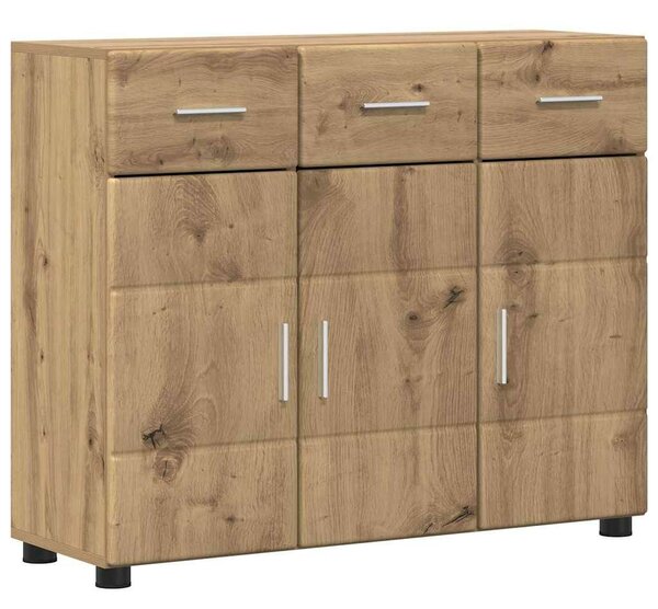 VidaXL Széf FLORIN 88,5 x 30,5 x 73 cm Artisan tölgy Szerelt Fa