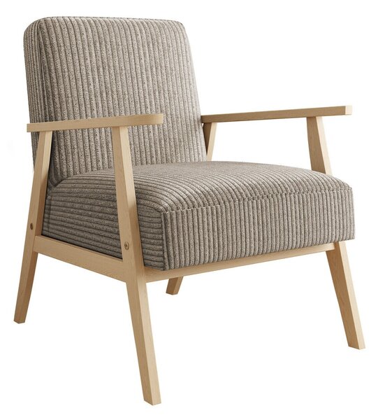 Fotel Clovis 100, Kárpit, 76x59x67cm, Bükkfa, Fenyő