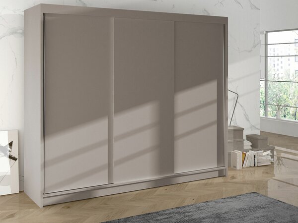 Gardróbszekrény Closico Durion II, Laminált forgácslap, 215x200x58cm, Kasmír