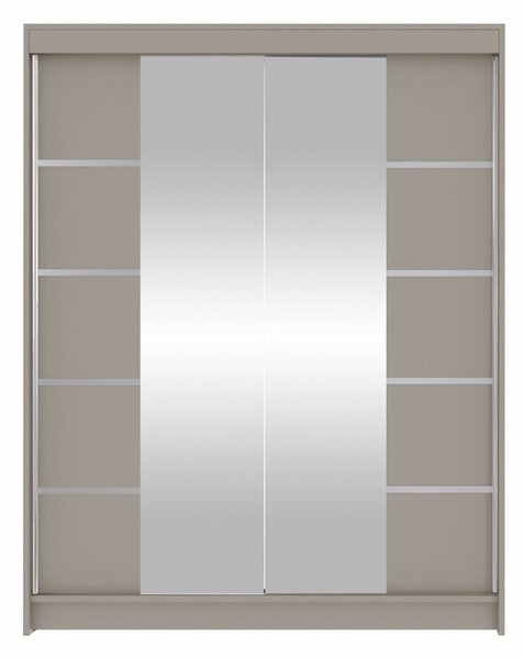Gardróbszekrény Closico Vastor V, Laminált forgácslap, 200x150x58cm, Kasmír