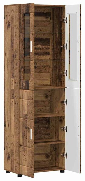 VidaXL Magasfiú FLORIN 60 x 35 x 182 cm Öreg fa Szerelt Fa
