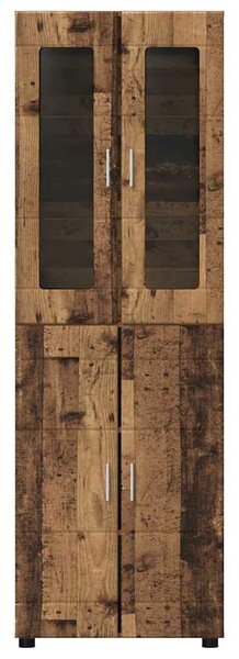 VidaXL Magasfiú FLORIN 60 x 35 x 182 cm Öreg fa Szerelt Fa