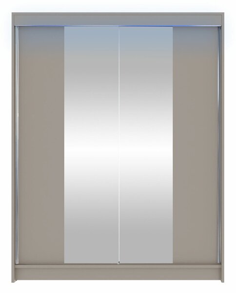Gardróbszekrény Closico Vastor II, Laminált forgácslap, 200x150x58cm, Kasmír