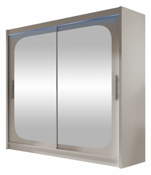 Gardróbszekrény Closico Pallor VIII, Laminált forgácslap, 215x180x58cm, Kasmír