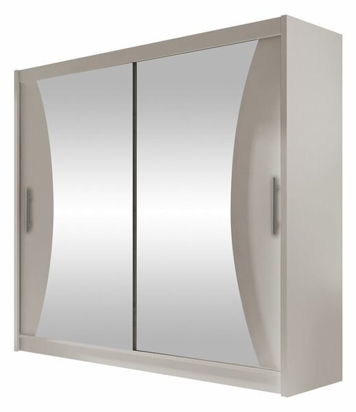 Gardróbszekrény Closico Pallor V, Laminált forgácslap, 215x180x57cm, Kasmír