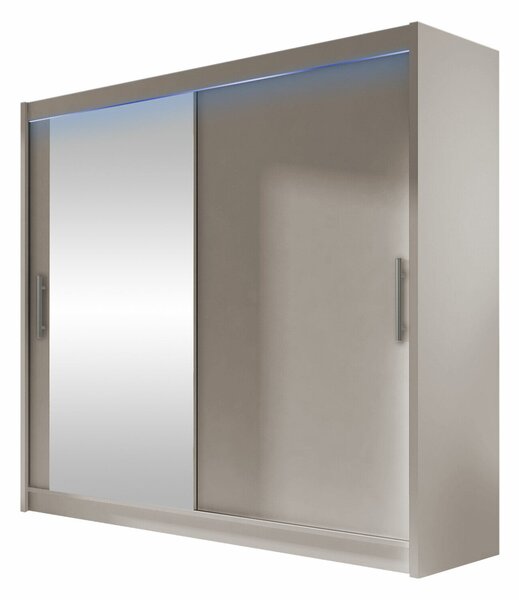 Gardróbszekrény Closico Pallor VI, Laminált forgácslap, 215x180x58cm, Kasmír