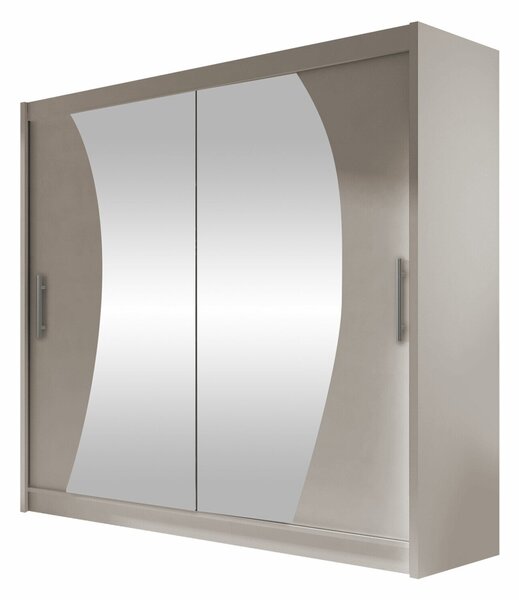 Gardróbszekrény Closico Pallor IX, Laminált forgácslap, 215x180x58cm, Kasmír