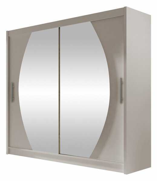 Gardróbszekrény Closico Pallor IV, Laminált forgácslap, 215x180x58cm, Kasmír