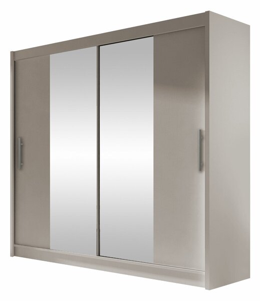 Gardróbszekrény Closico Pallor II, Laminált forgácslap, 215x180x58cm, Kasmír