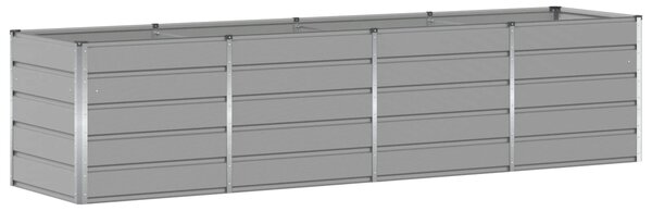 VidaXL Növénytartó Világosszürke 320 x 80 x 75 cm Acél