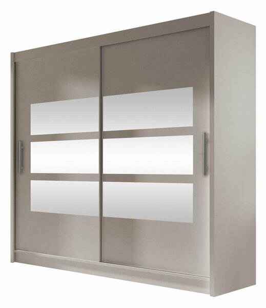 Gardróbszekrény Closico Pallor III, Laminált forgácslap, 215x180x58cm, Kasmír