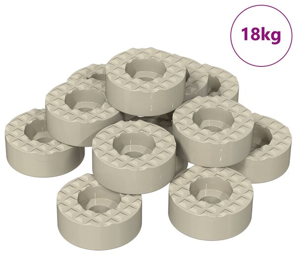 VidaXL Szék láb padló védők 18000 db Átlátszó Ø 15 x 16 mm PVC