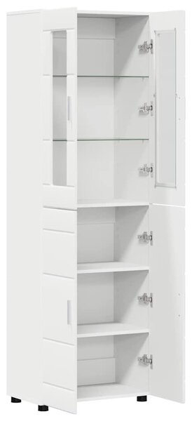 VidaXL Magasfiú FLORIN 60 x 35 x 182 cm Fehér Szerelt Fa