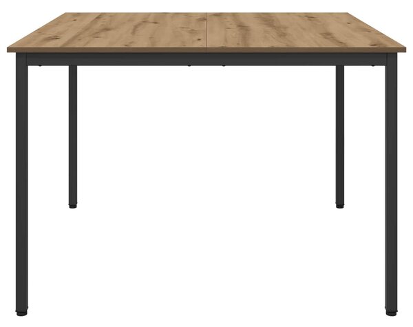 VidaXL Étkezőasztalok 110 x 110 x 75 cm Szerelt Fa Kézműves Tölgy