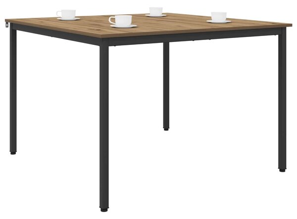 VidaXL Étkezőasztalok 110 x 110 x 75 cm Szerelt Fa Kézműves Tölgy