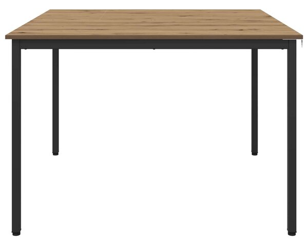 VidaXL Étkezőasztalok 110 x 110 x 75 cm Szerelt Fa Kézműves Tölgy