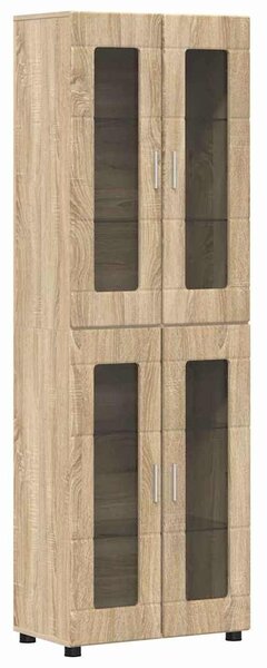 VidaXL Magasfiú FLORIN 60 x 35 x 182 cm Sonoma tölgy Szerelt Fa