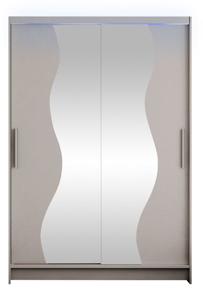 Gardróbszekrény Closico Pacron S, Laminált forgácslap, 200x120x58cm, Kasmír