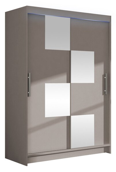 Gardróbszekrény Closico Pacron III, Laminált forgácslap, 200x120x58cm, Kasmír