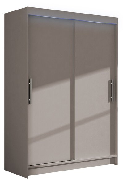 Gardróbszekrény Closico Pacron I, Laminált forgácslap, 200x120x58cm, Kasmír