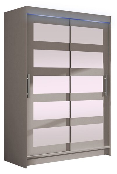 Gardróbszekrény Closico Pacron IV, Laminált forgácslap, 200x120x58cm, Kasmír