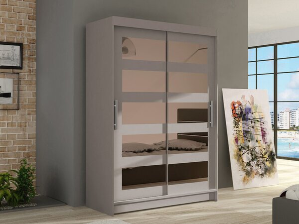 Gardróbszekrény Closico Pacron IV, Laminált forgácslap, 200x120x58cm, Kasmír