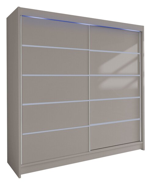 Gardróbszekrény Closico Cavaris IV, Laminált forgácslap, 215x180x58cm, Kasmír