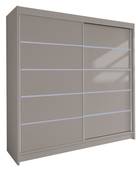 Gardróbszekrény Closico Cavaris IV, Laminált forgácslap, 215x180x58cm, Kasmír