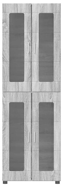 VidaXL Magasfiú FLORIN 60 x 35 x 182 cm Szürke Sonoma Szerelt Fa