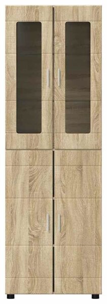 VidaXL Magasfiú FLORIN 60 x 35 x 182 cm Sonoma tölgy Szerelt Fa